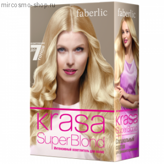 Интенсивный осветлитель для волос KRASA Super Blonde