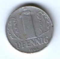 1 пфенниг 1968 г. Германия