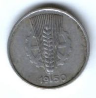 5 пфеннигов 1950 г. Германия