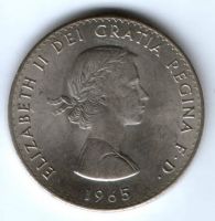 1 крона 1965 г. Черчиль Великобритания