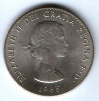1 крона 1965 г. Черчиль Великобритания