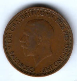 1/2 пенни 1936 г. Великобритания