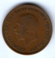 1/2 пенни 1936 г. Великобритания