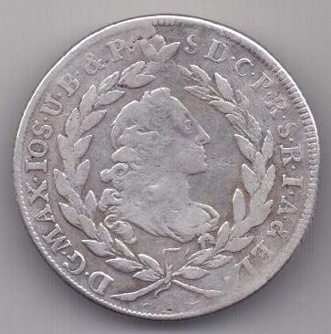20 крейцеров 1766 г. Бавария. Германия