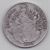 талер 1772 г. Бавария. Германия