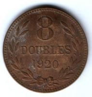 8 дублей 1920 г. Гернси