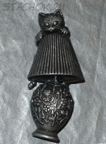 Брошь "Котенок на лампе" (AJC США)