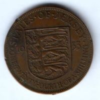 1/24 шиллинга 1933 г. Джерси Великобритания