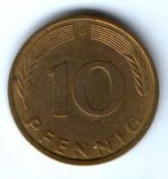 10 пфеннигов 1993 г. Германия