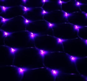 Гирлянда "Сетка" Ш:1 м, В:0,9 м, нить силикон, LED-120 ФИОЛЕТ