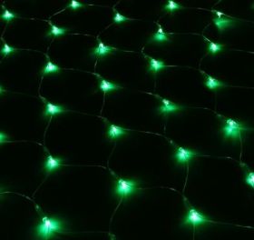 Гирлянда "Сетка" Ш:1,2 м, В:1,1 м, нить силикон, LED-144 ЗЕЛЕНЫЙ