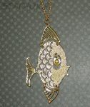 Колье "Золотая рыбка" под золото