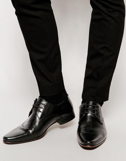 Кожаные туфли дерби ASOS