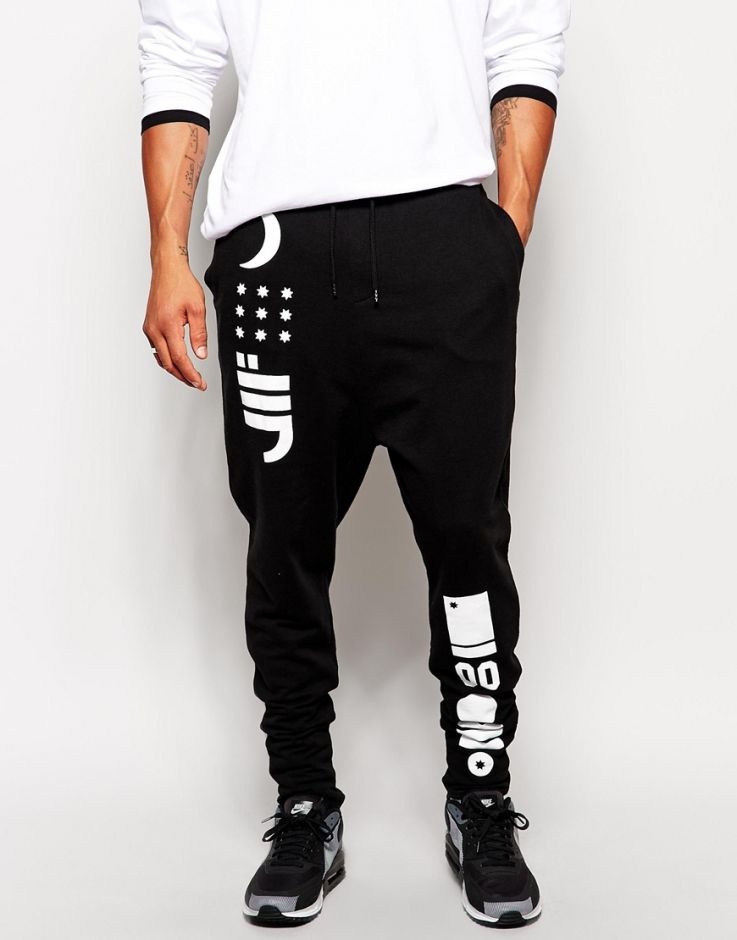 Спортивные штаны с заниженным шаговым швом ASOS
