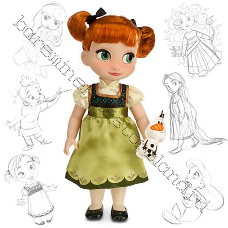 Anna Toddler Doll со снеговиком в руках