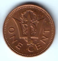 1 цент 1981 г. Барбадос
