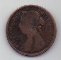 1/2 пенни 1891 г. Великобритания