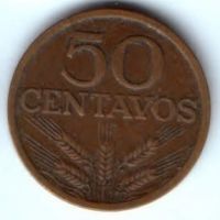 50 сентаво 1970 г. Португалия
