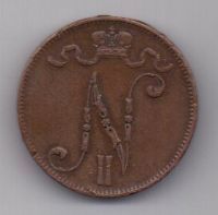 5 пенни 1913 г. Финляндия