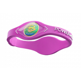 Силиконовый браслет Power Balance розовый с белыми буквами