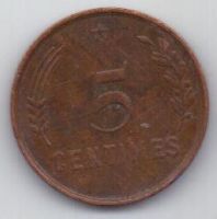 5 сантим 1930 г. Люксембург