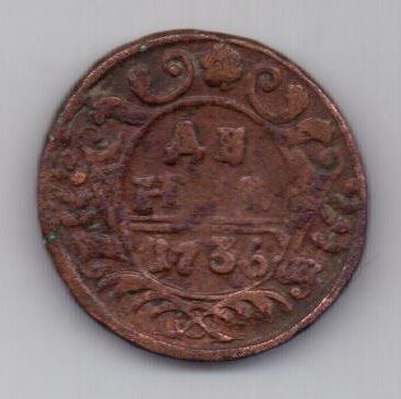 деньга 1736 г.