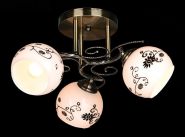 Люстра ES 9643/6 алюминий/белый