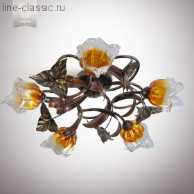 Люстра N&B light 17205 чер.зол.медь.лак.