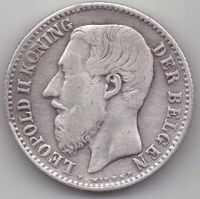 1 франк 1887 г. Бельгия