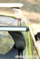 Багажник на крышу Mazda CX-7, Атлант, аэродинамические дуги, опора E