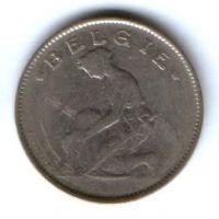 1 франк 1922 г. Бельгия