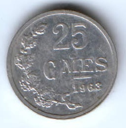 25 сентим 1963 г. Люксембург