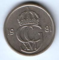 50 эре 1981 г. Швеция
