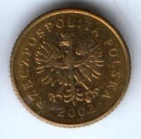 1 грош 2002 г. Польша