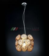 Люстра METALLUX 215.125.11 Chrome Magenta 24 glass