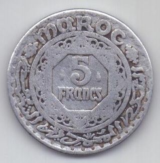 5 франков 1370 г. Марокко
