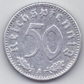 50 пфеннигов 1941 г. A Германия