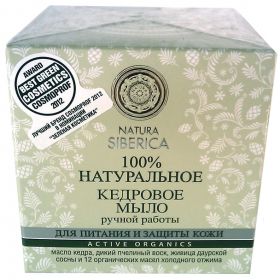 NATURA  SIBERICA. МЫЛО  НАТУРАЛЬНОЕ, РУЧНОЙ  РАБОТЫ, КЕДРОВОЕ, 100 Г.