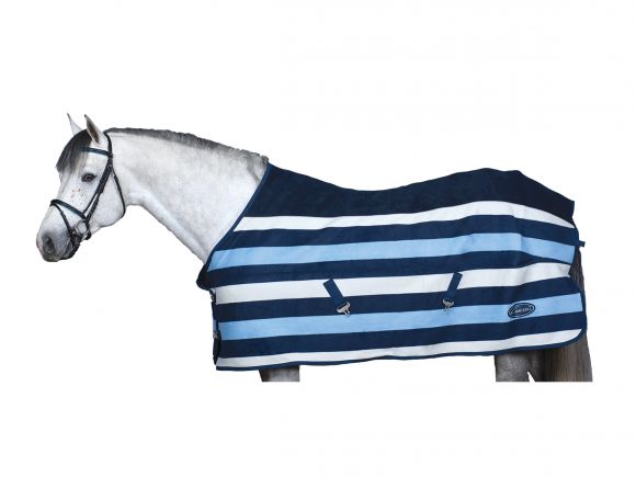 Флисовая попона "Lami-Cell", плотностью 800 гр синяя и серая