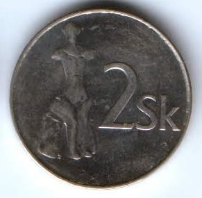 2 кроны 1994 г. Словакия