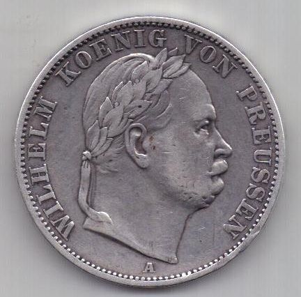 талер 1866 г. Пруссия. Германия