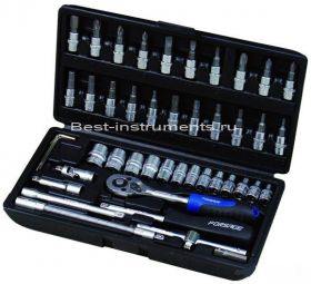 2462-5 Набор инструмента  1/4" Forsage,  46 предметов.