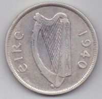 1/2 кроны 1940 г. Ирландия (Великобритания)