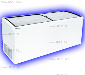 Морозильный ларь (красный/синий) с гнутым стеклом