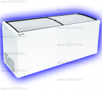 Морозильный ларь (красный/синий) с гнутым стеклом