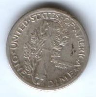 1 дайм 1917 г. США