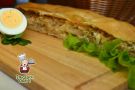 Пирог из сдобного теста с капустой, яйцом