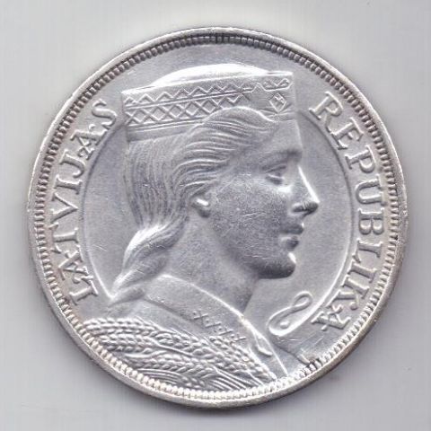 5 лат 1931 г. UNC. Латвия