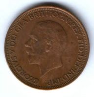 1/2 пенни 1932 г. Великобритания