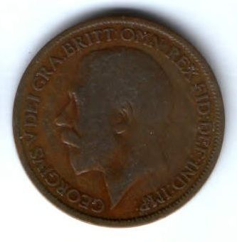 1/2 пенни 1921 г. Великобритания